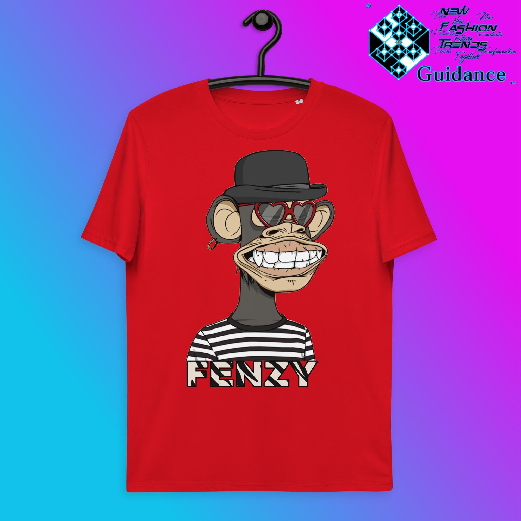 Heartfelt Monkey T-Shirt T-Shirts by XGuidance Red 5