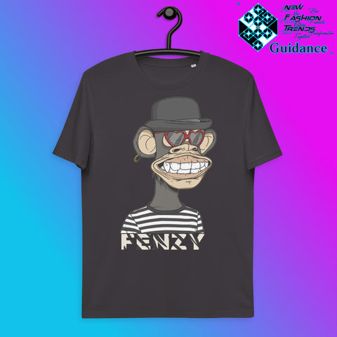 Heartfelt Monkey T-Shirt T-Shirts by XGuidance Anthracite 6