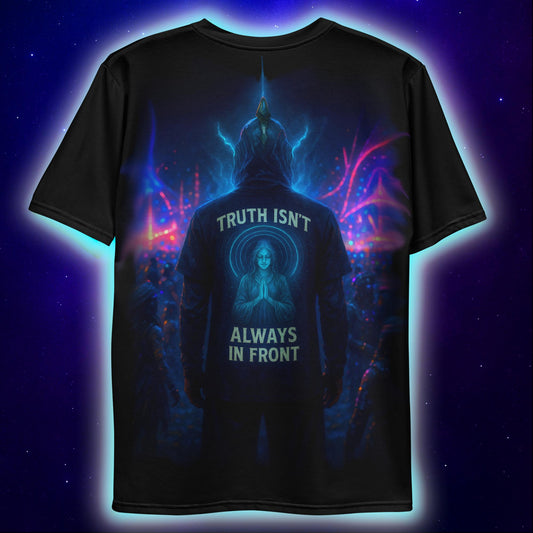 Hidden Truth Backprint T-Shirt, Neon Festival T-Shirts by XGuidance XS 2