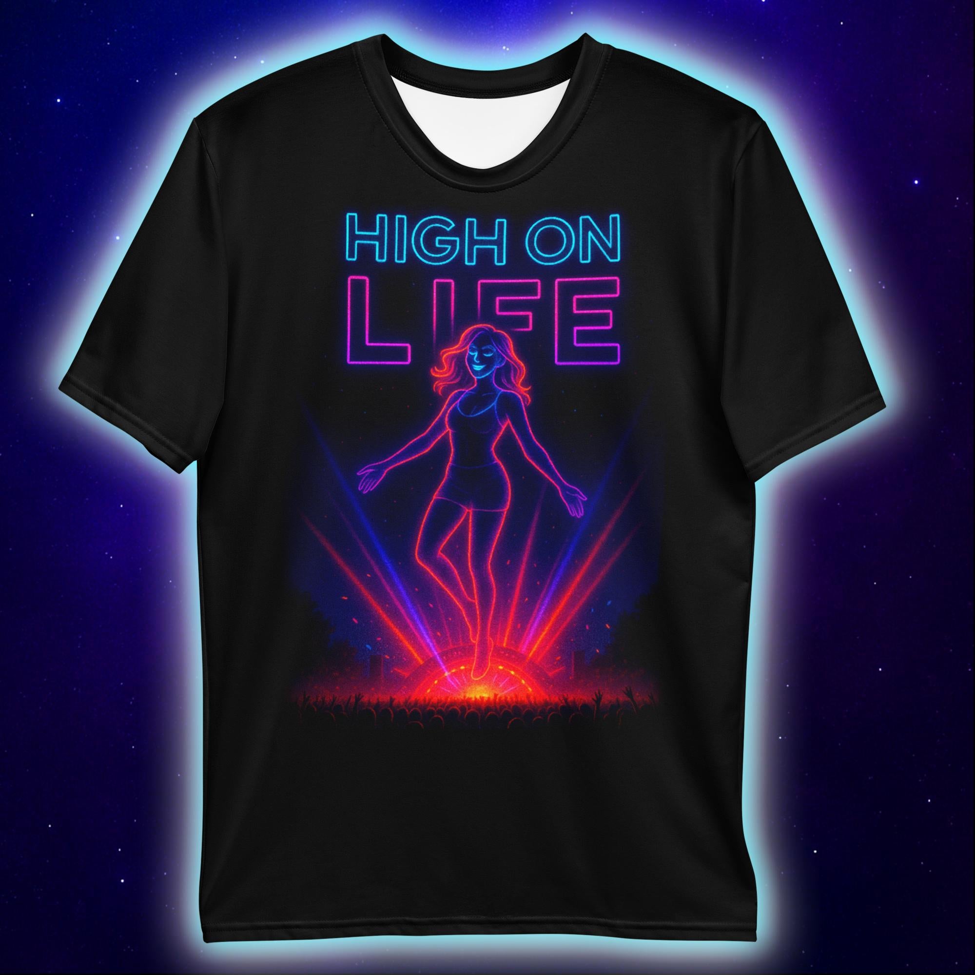 High on Life T-Shirt, Neon Festival T-Shirts by XGuidance XS 2