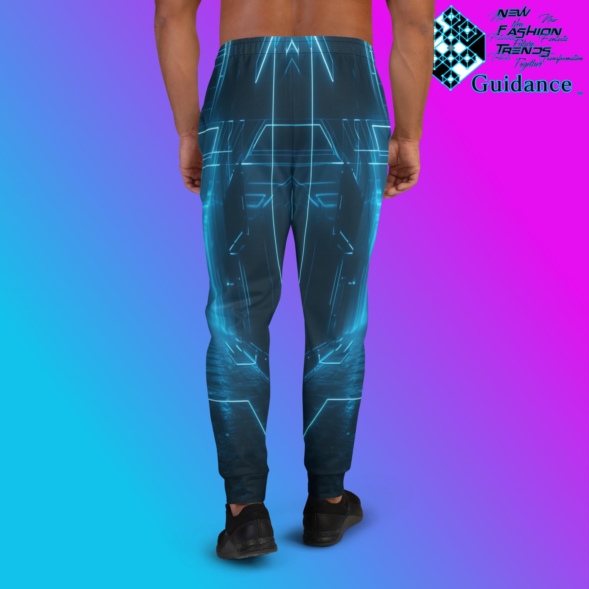 Holographic Illusion Joggers – Futuristic Techwear Pants by XGuidance XS 2