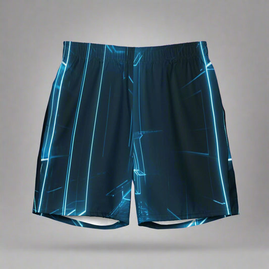 Holographic Illusion Swim Trunks – Futuristic Glow by XGuidance 2XS 1