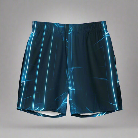 Holographic Illusion Swim Trunks – Futuristic Glow by XGuidance 2XS 1