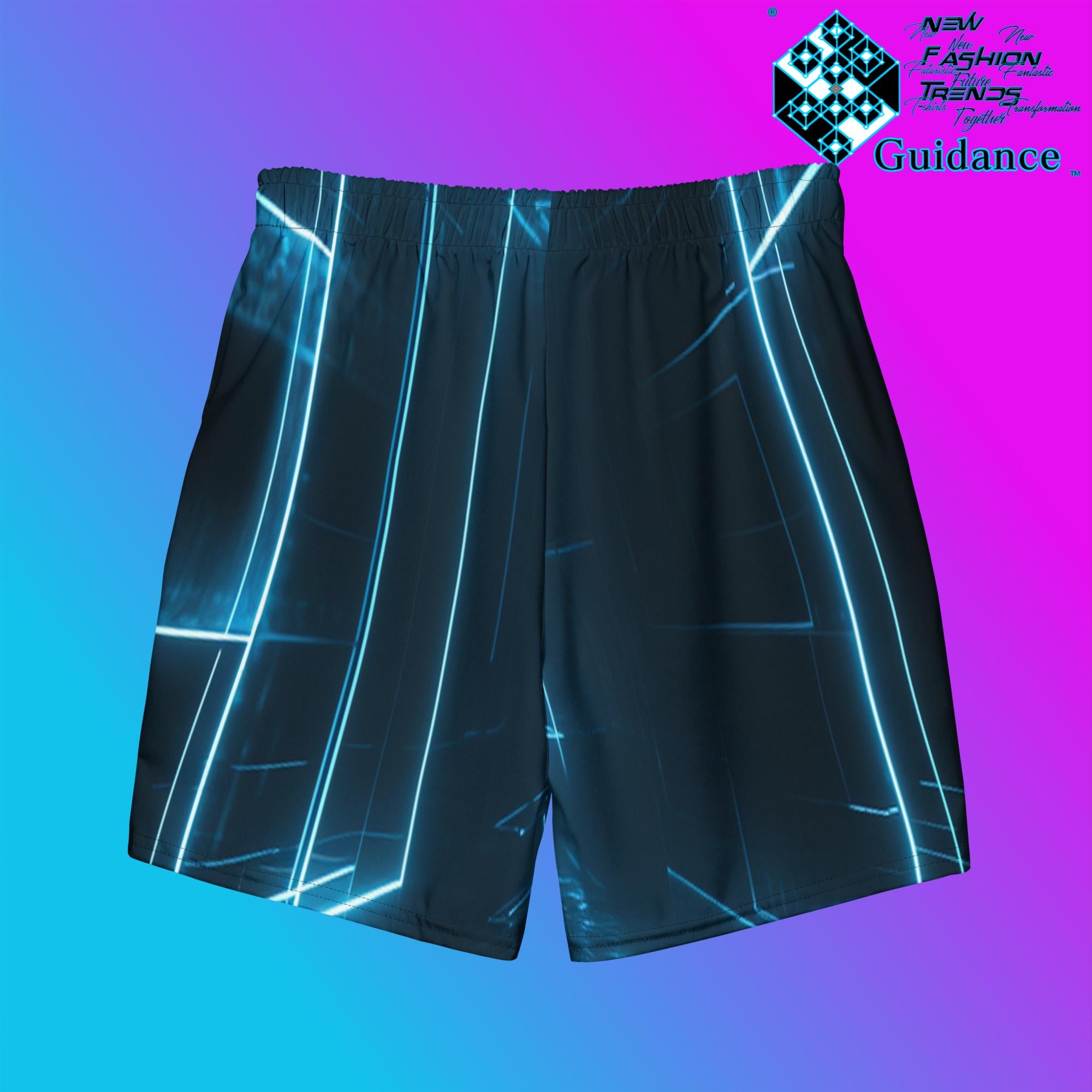 Holographic Illusion Swim Trunks – Futuristic Glow by XGuidance 2XS 2