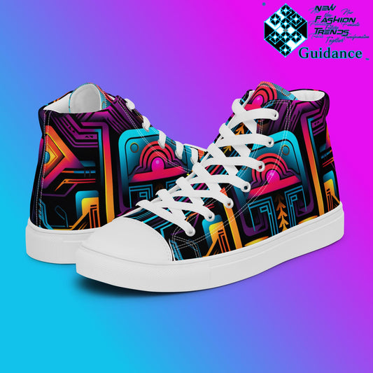 Hyperion Nexus – Futuristic Neon Sneakers Sneakers by XGuidance White 2