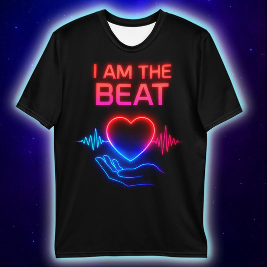 I Am the Beat T-Shirt, Neon Rave Streetwear T-Shirts by XGuidance XS 2