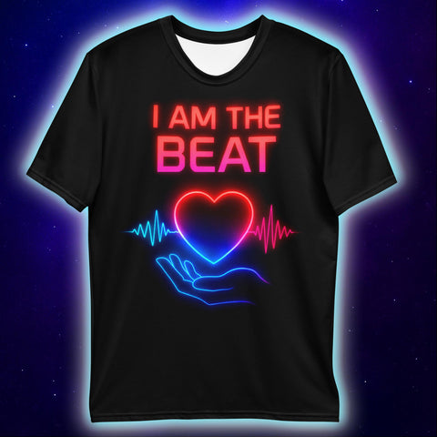 I Am the Beat T-Shirt, Neon Rave Streetwear T-Shirts by XGuidance XS 2