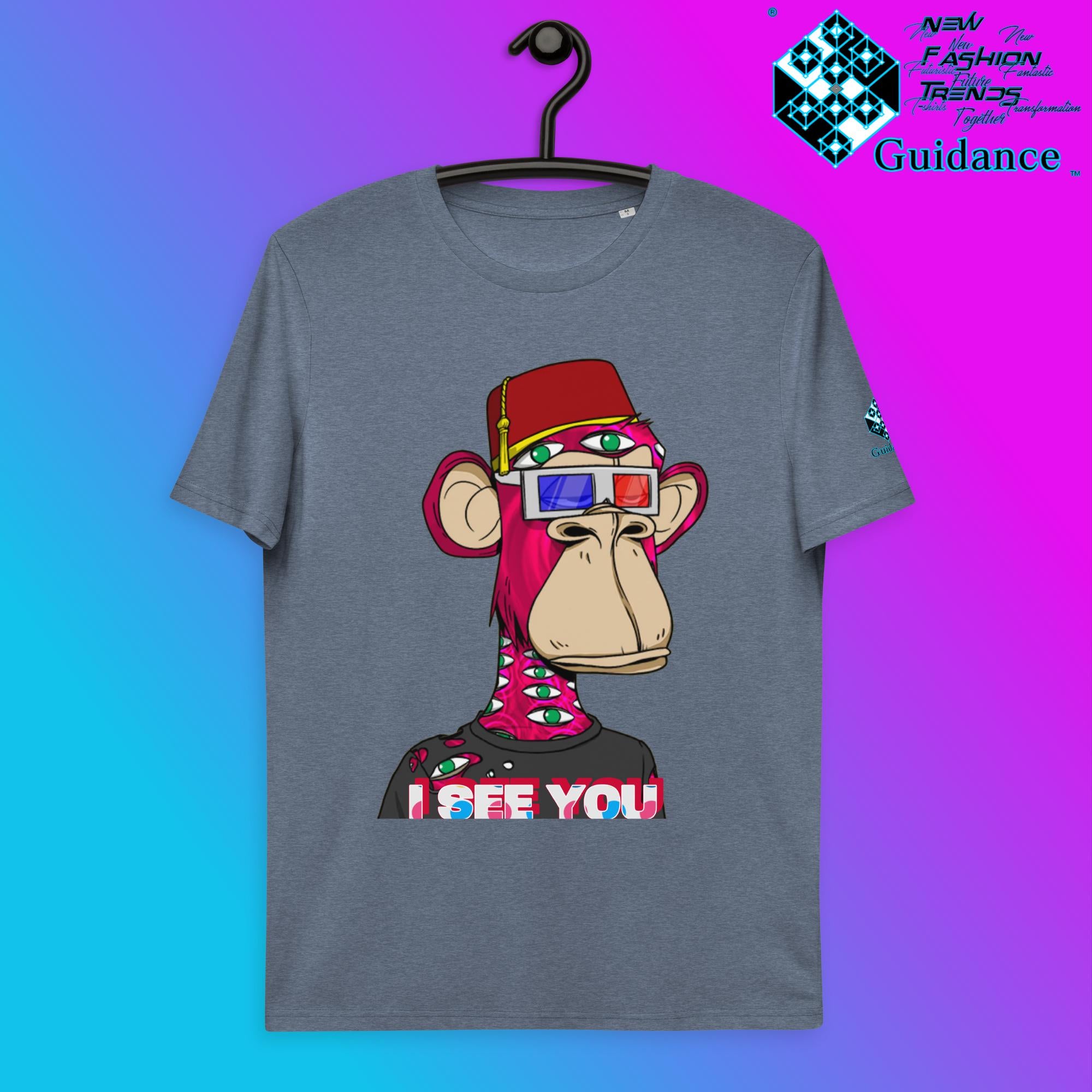 I SEE YOU T-Shirt T-Shirts by XGuidance Dark Heather Blue 12
