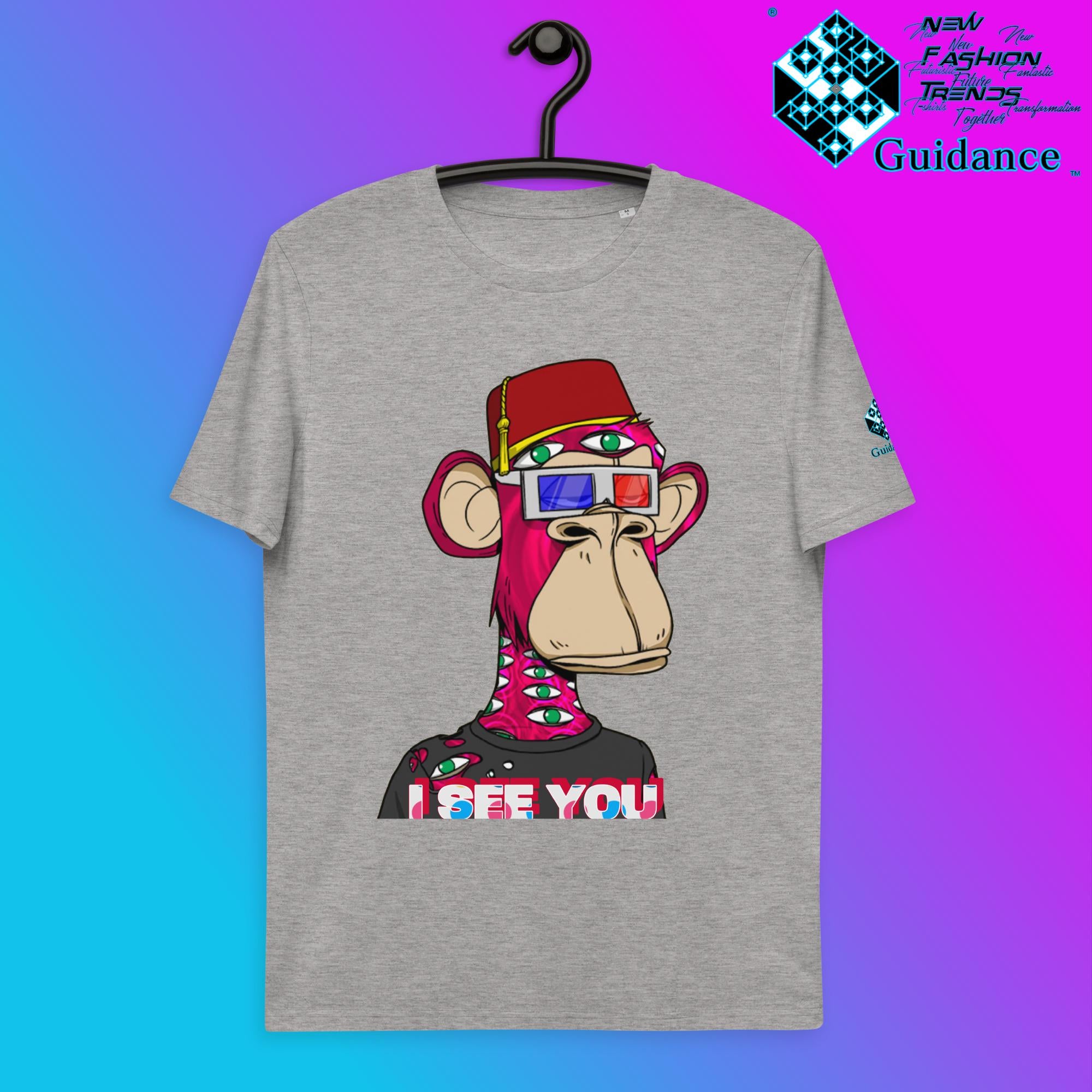 I SEE YOU T-Shirt T-Shirts by XGuidance Heather Grey 4