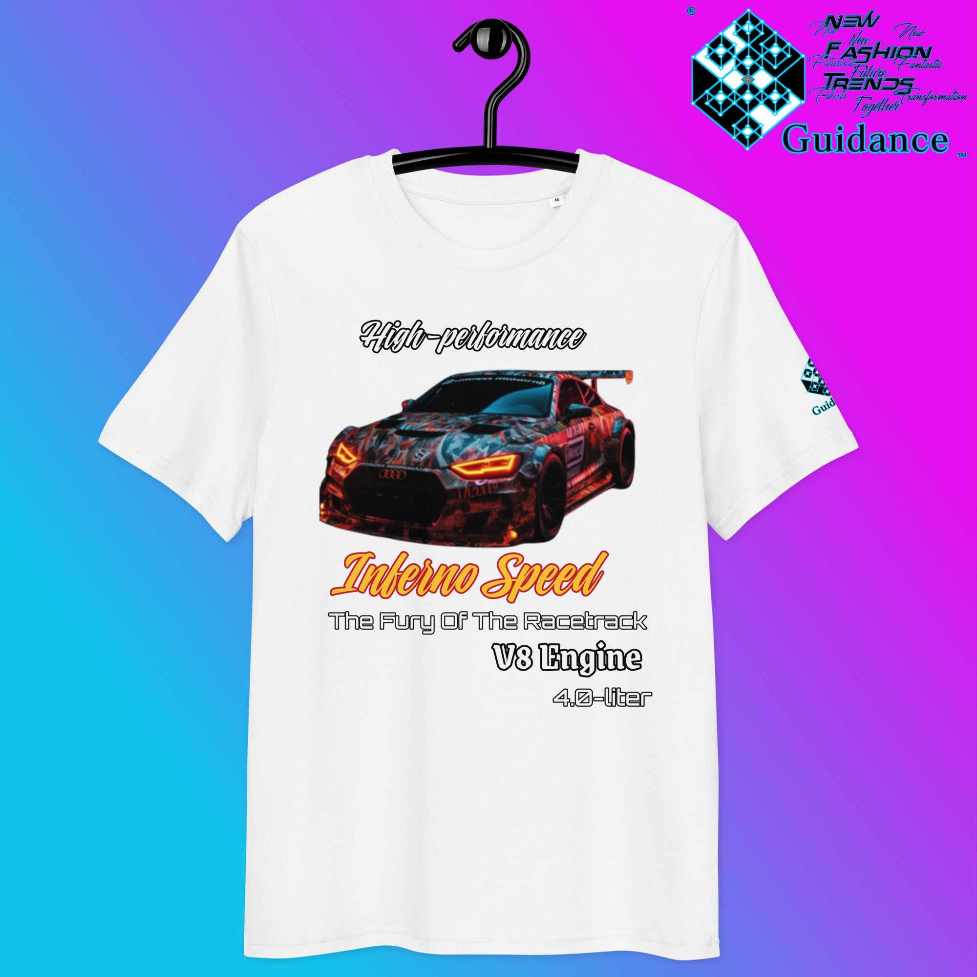Inferno Speed Demon Tee – V8 Power & Race Camouflage by XGuidance White 10