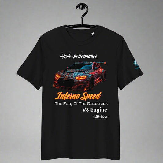 Inferno Speed Demon Tee – V8 Power & Race Camouflage by XGuidance Black 1