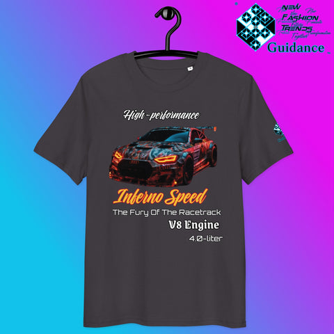 Inferno Speed Demon Tee – V8 Power & Race Camouflage by XGuidance Anthracite 2