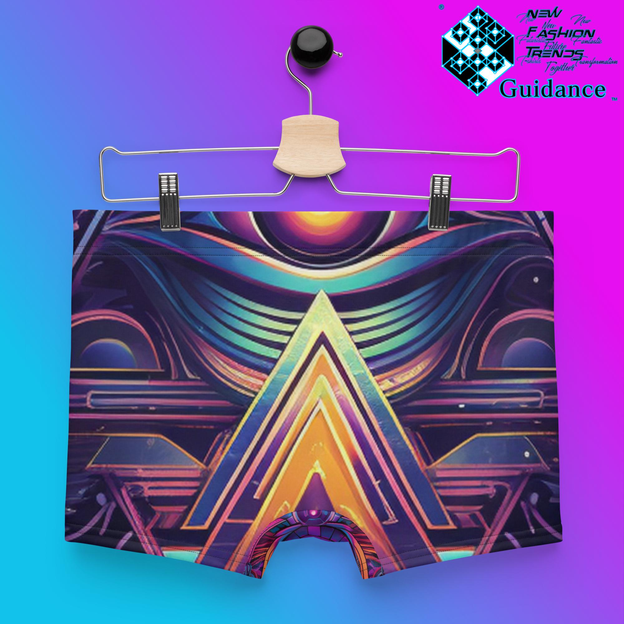 Infinite Radiance Boxer Briefs with Cosmic Trinity Design by XGuidance XS 2