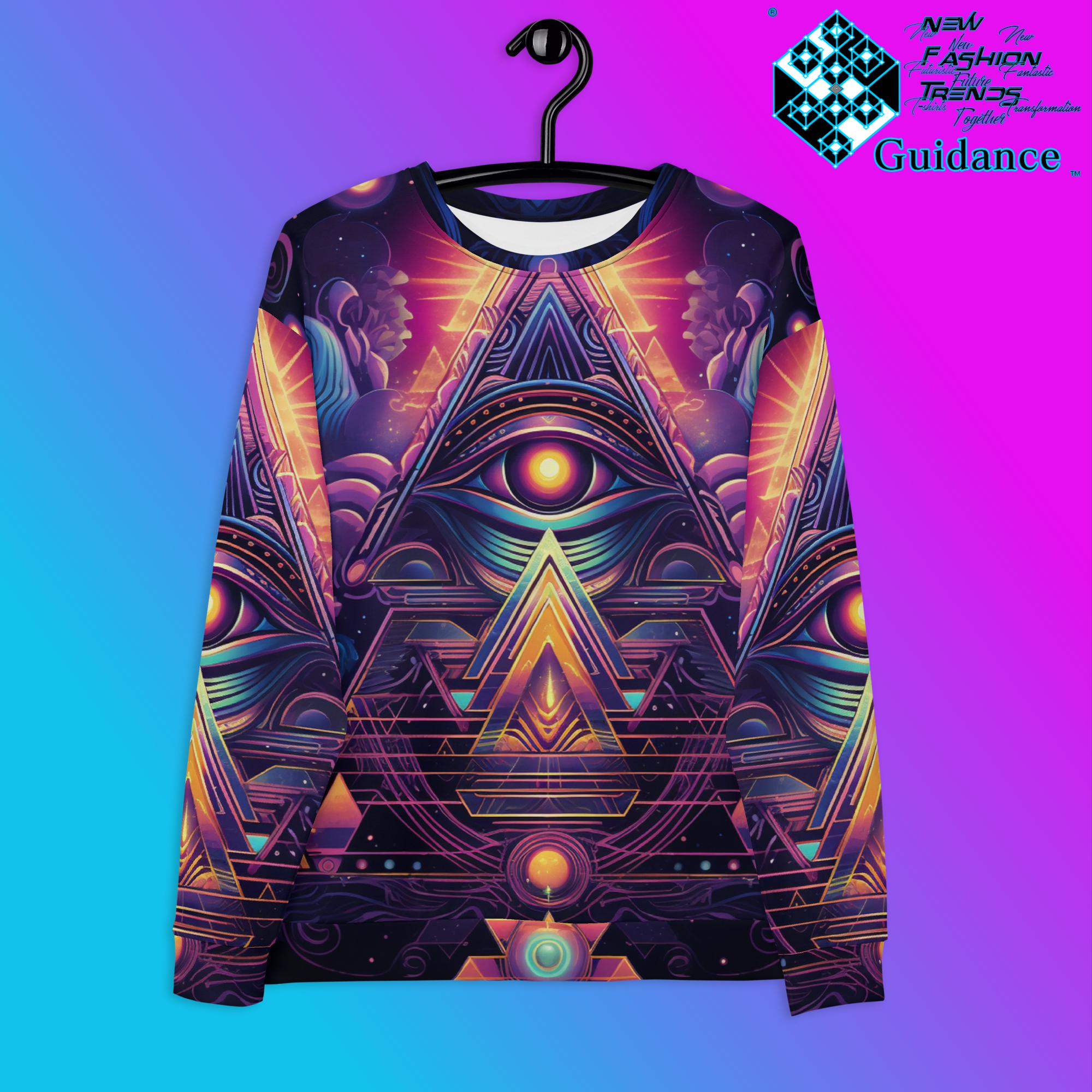 Infinite Radiance Trinity Sweatshirt – Psychedelic Festival Wear by XGuidance XS 1