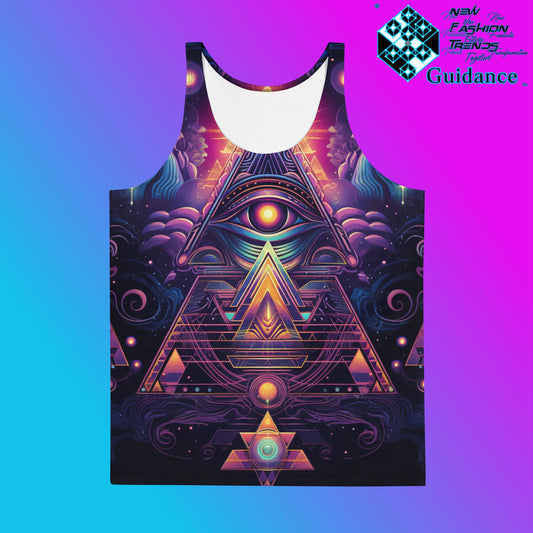 Infinite Radiance Trinity Tank Top – Festival Streetwear Glow by XGuidance XS 1