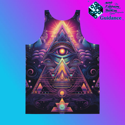 Infinite Radiance Trinity Tank Top – Festival Streetwear Glow by XGuidance XS 2