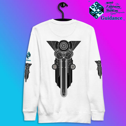 Inner Cosmos Sweatshirt with Celestial Spirit Design by XGuidance Black 3