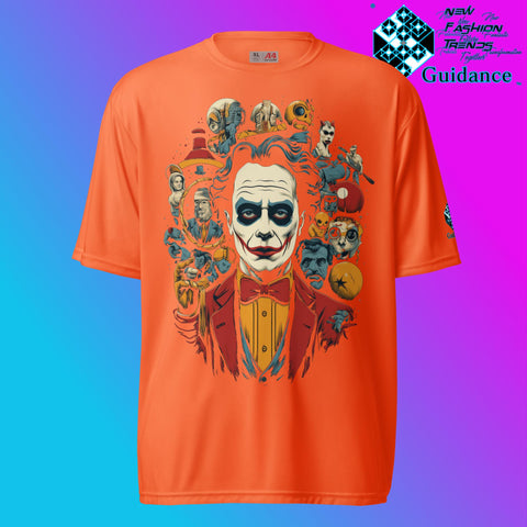Joker's Jest Graphic T Shirt by XGuidance Safety Orange 8