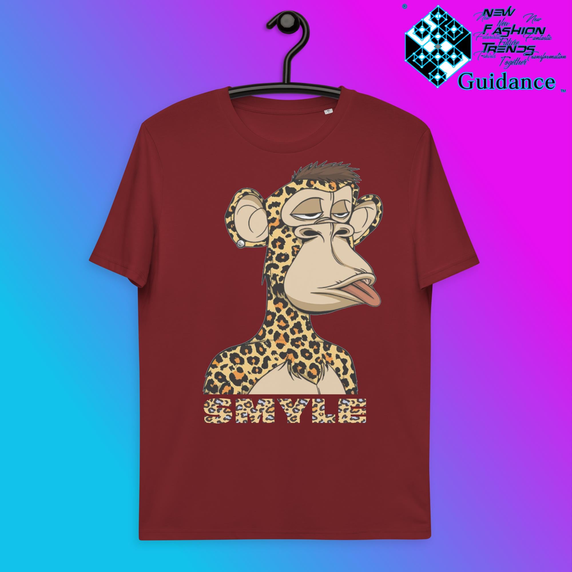 Joyful Monkey T-Shirt T-Shirts by XGuidance Burgundy 10