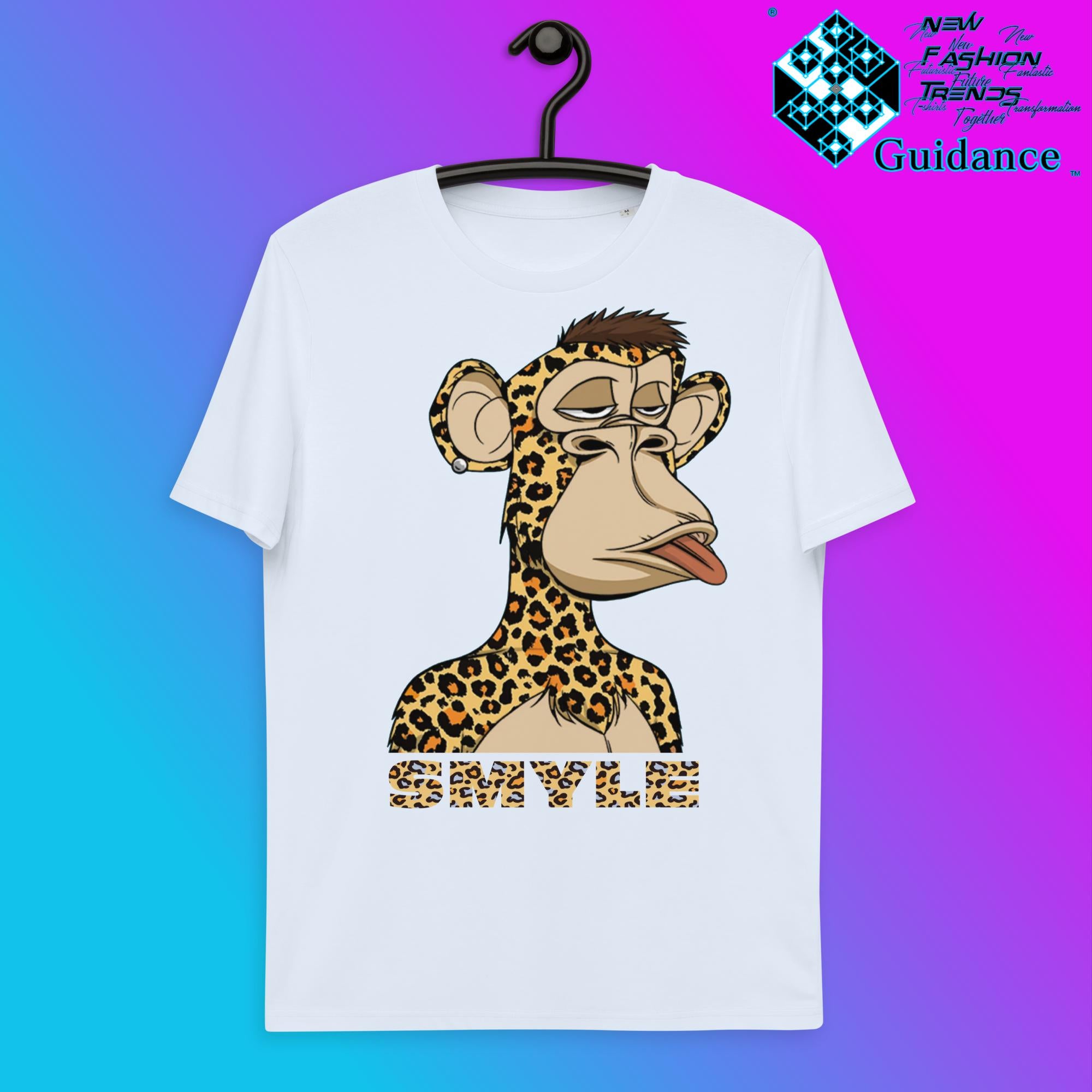 Joyful Monkey T-Shirt T-Shirts by XGuidance Serene Blue 14