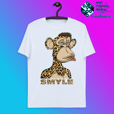 Joyful Monkey T-Shirt T-Shirts by XGuidance Serene Blue 14