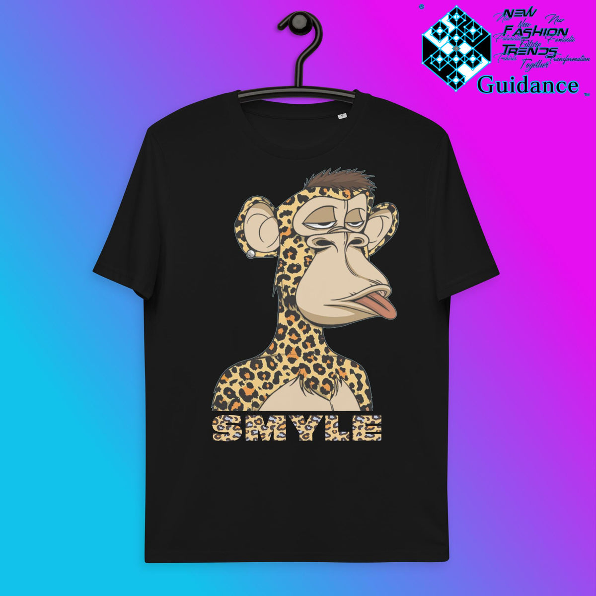 Joyful Monkey T-Shirt T-Shirts by XGuidance Black 1