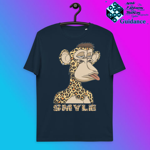 Joyful Monkey T-Shirt T-Shirts by XGuidance French Navy 2