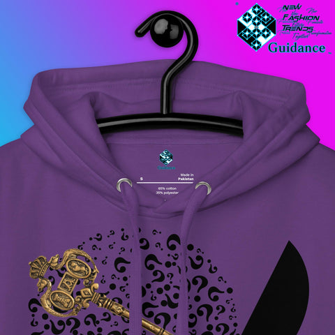 Key to Inquiry Hoodie with Curiosity Design by XGuidance Team Royal 14
