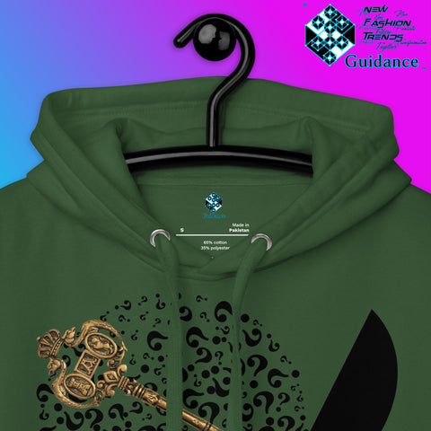 Key to Inquiry Hoodie with Curiosity Design by XGuidance Team Royal 15