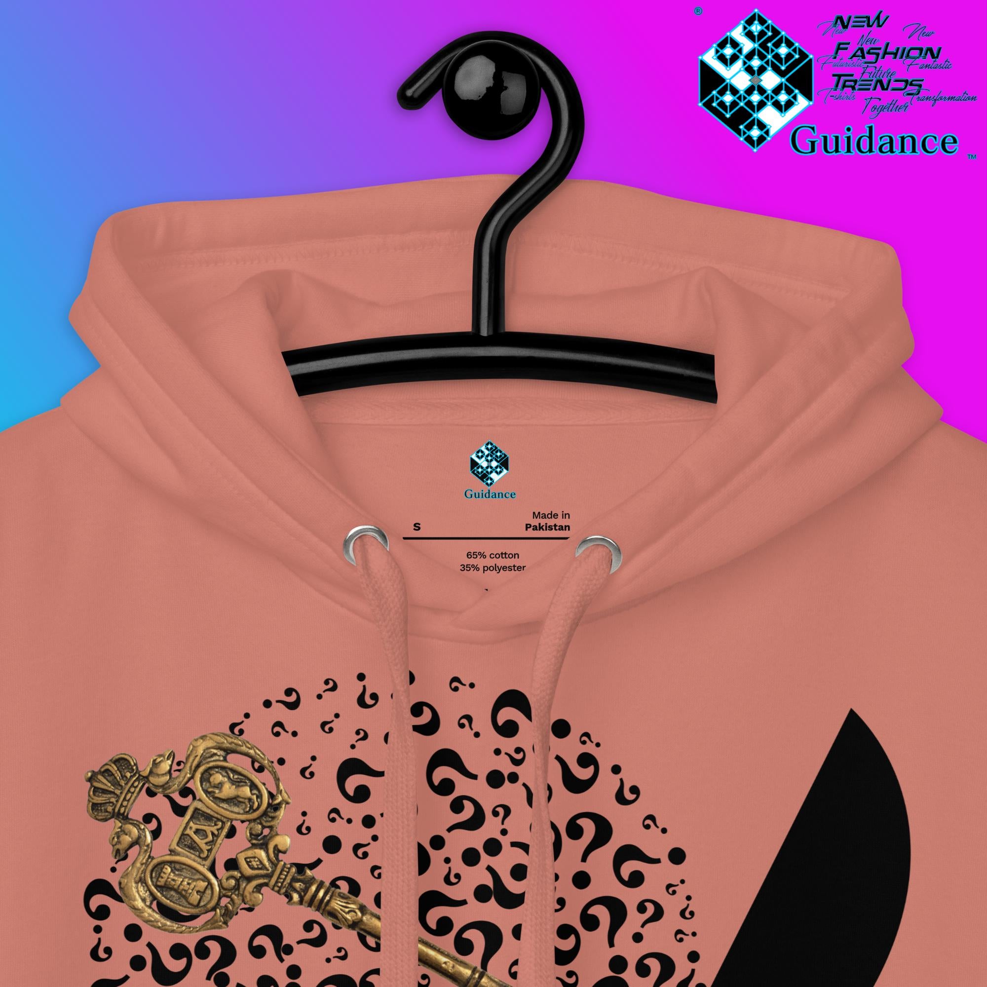 Key to Inquiry Hoodie with Curiosity Design by XGuidance Team Royal 16