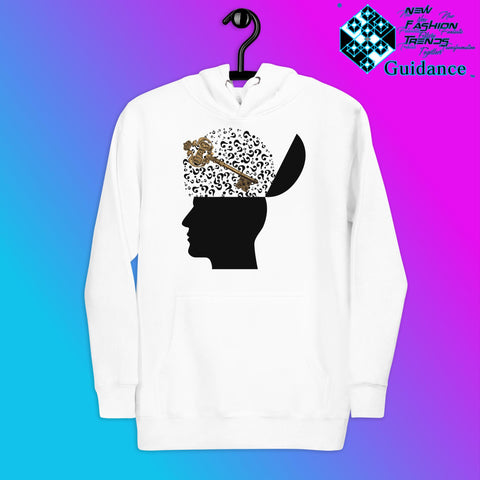 Key to Inquiry Hoodie with Curiosity Design by XGuidance White 1