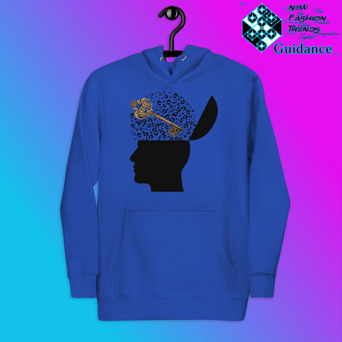 Key to Inquiry Hoodie with Curiosity Design by XGuidance Team Royal 5