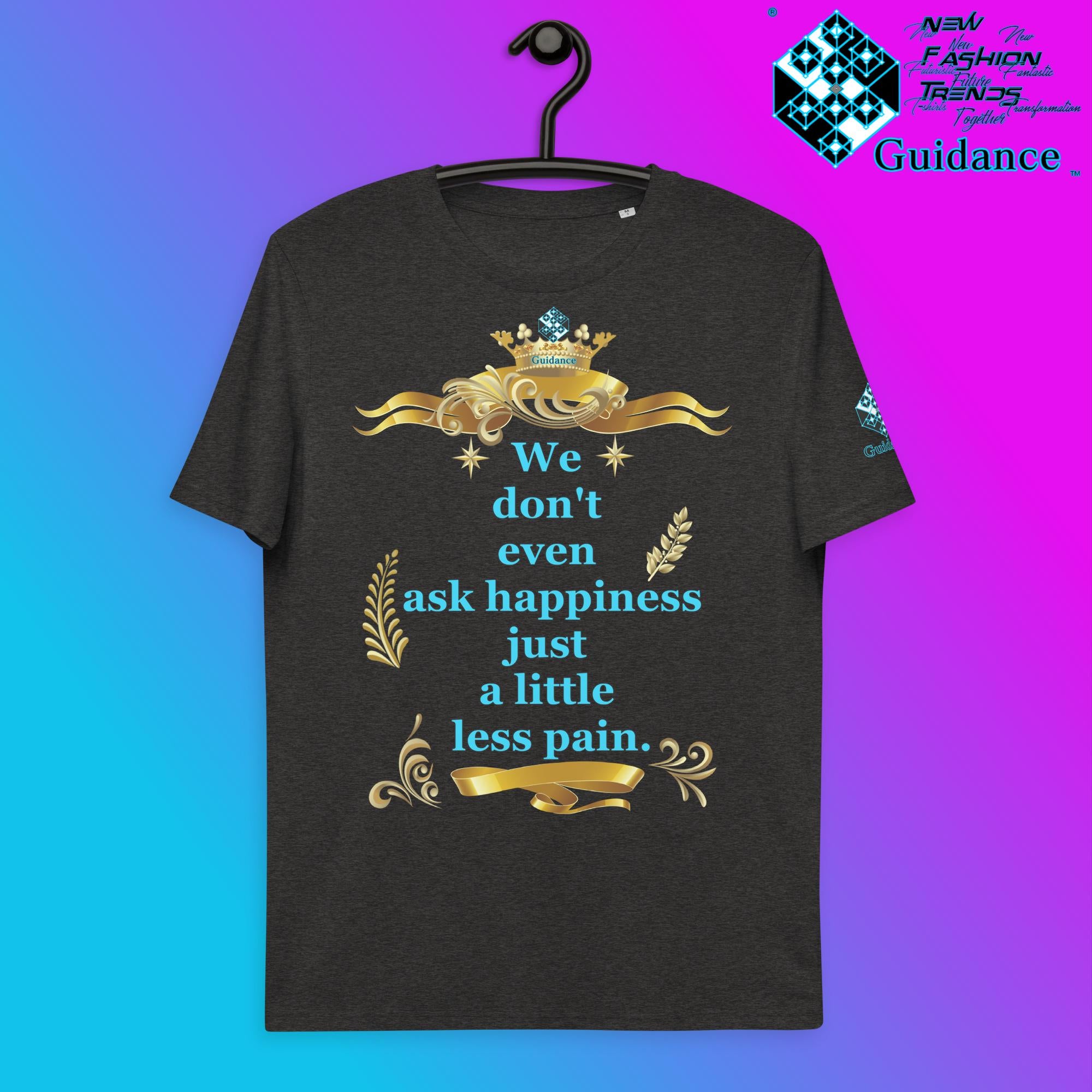 Less Pain T-Shirt T-Shirts by XGuidance Dark Heather Grey 11