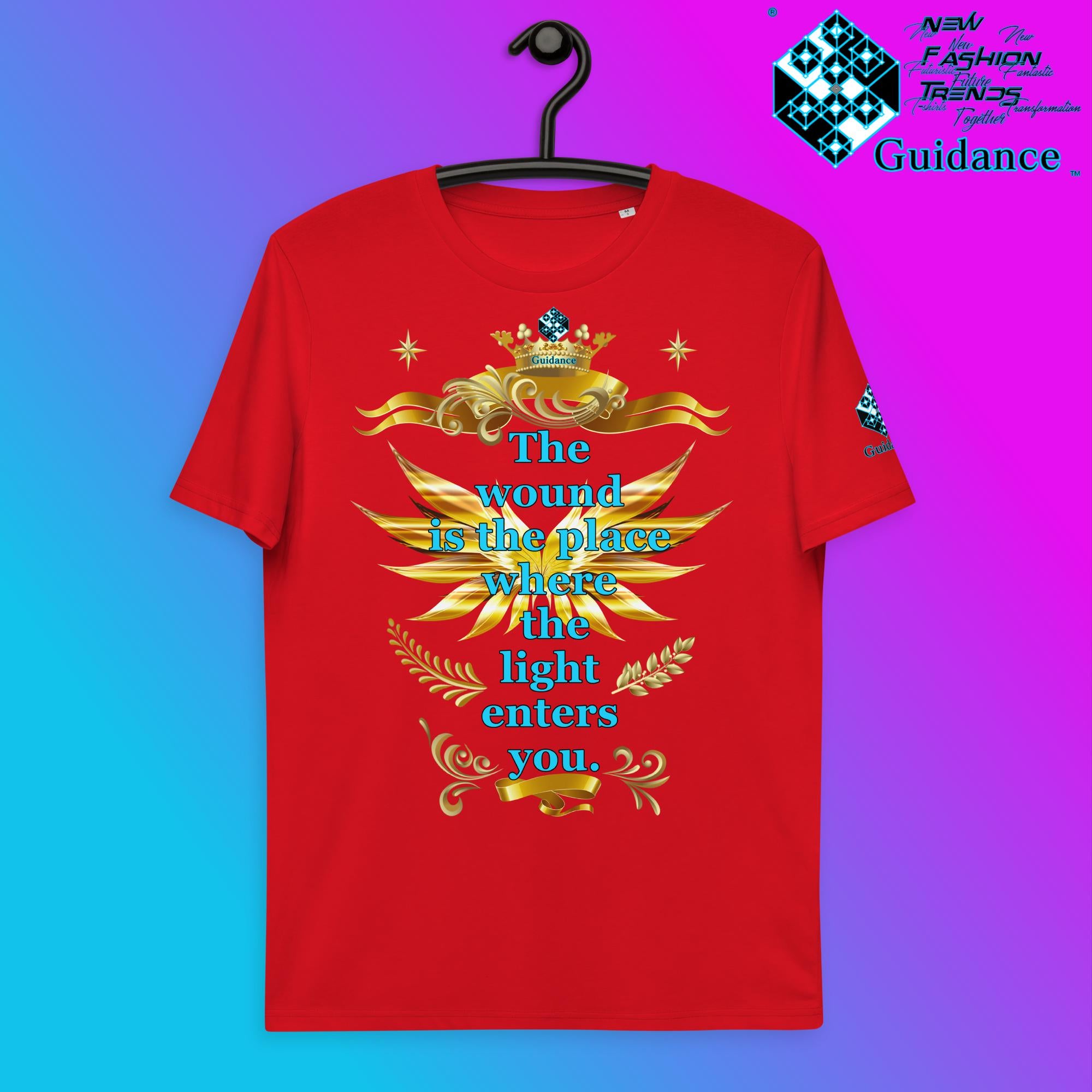Light Enter T-Shirt T-Shirts by XGuidance Red 5