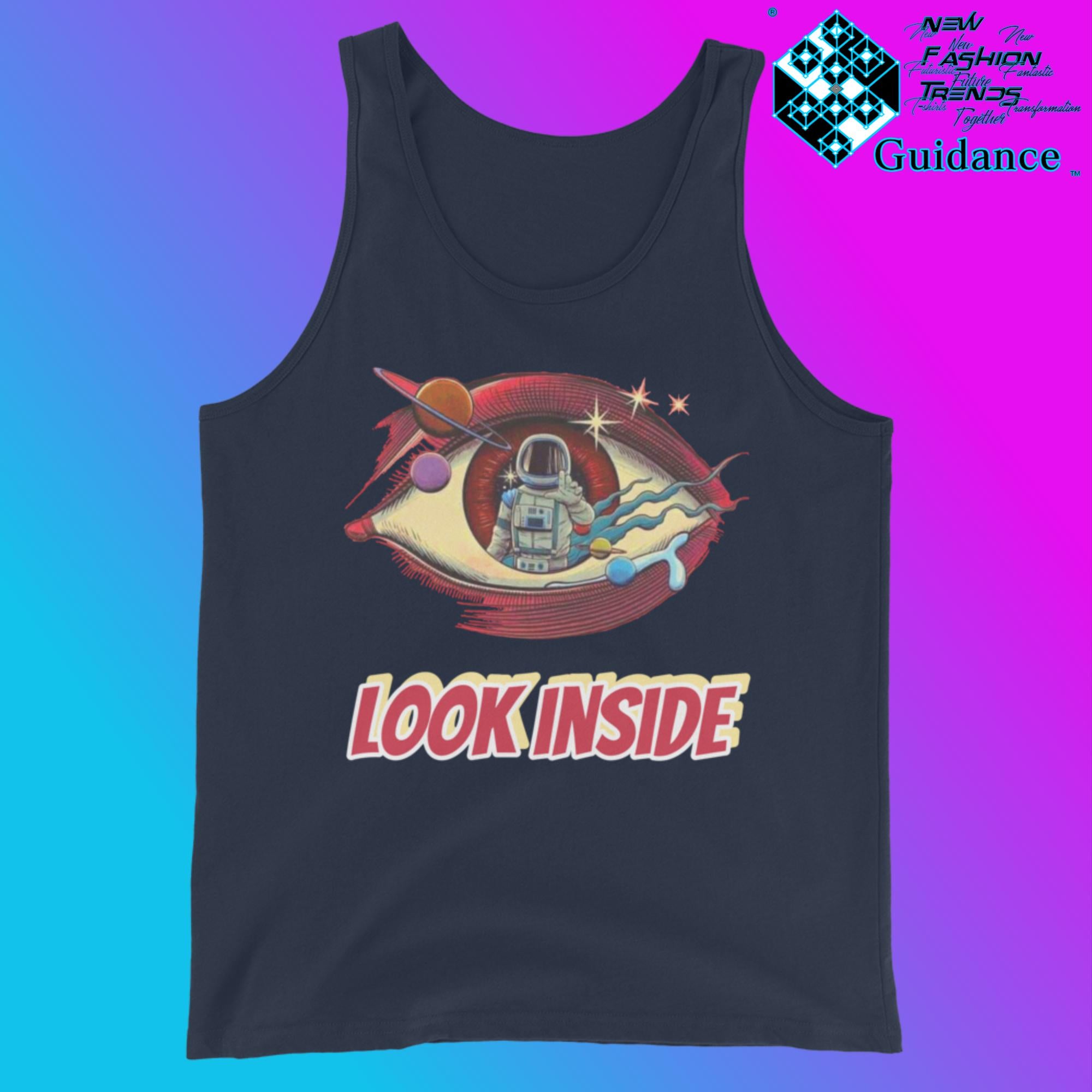 Look Inside - Tank Tops Tank Tops by XGuidance Navy 4