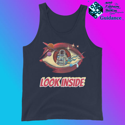 Look Inside - Tank Tops Tank Tops by XGuidance Navy 4
