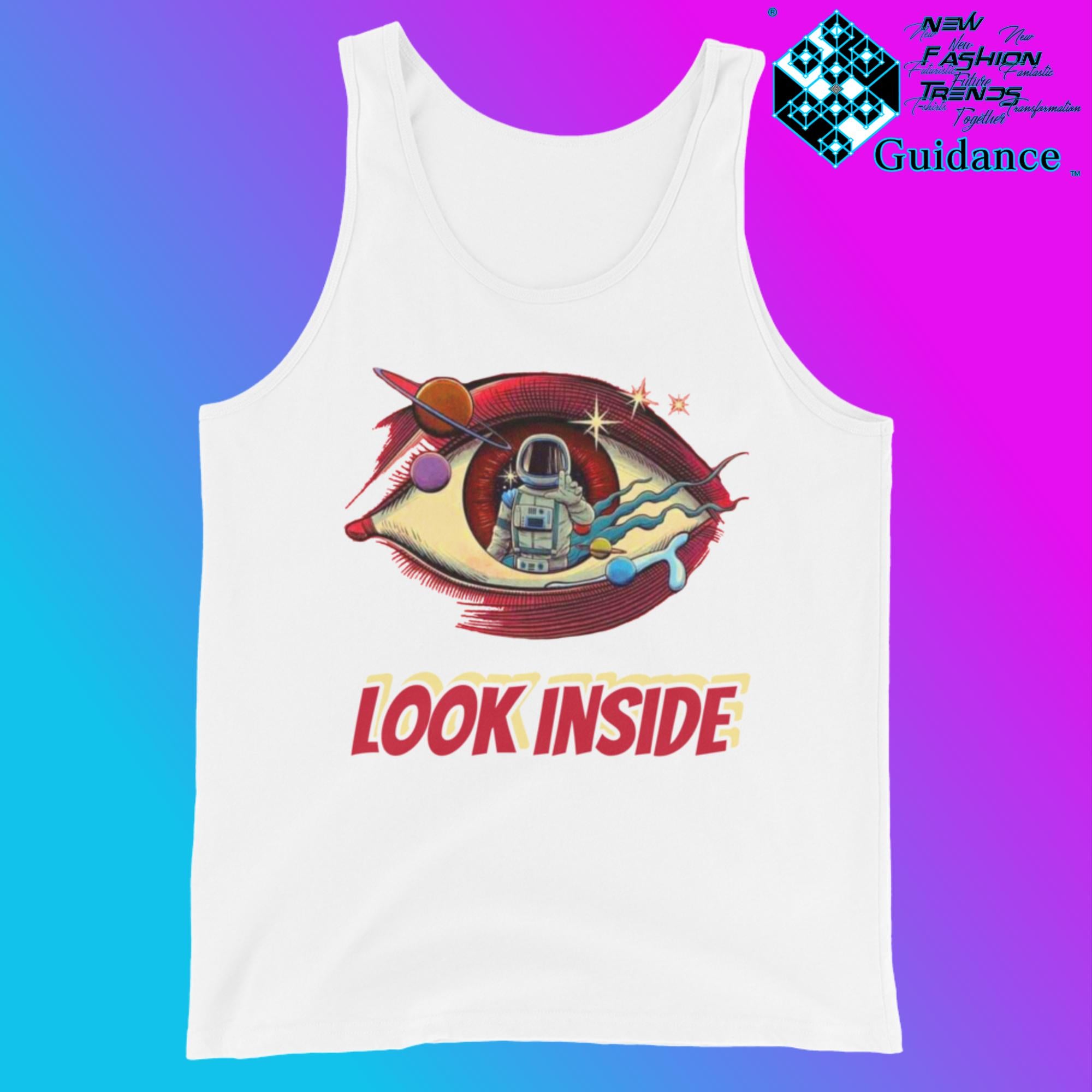 Look Inside - Tank Tops Tank Tops by XGuidance White 6