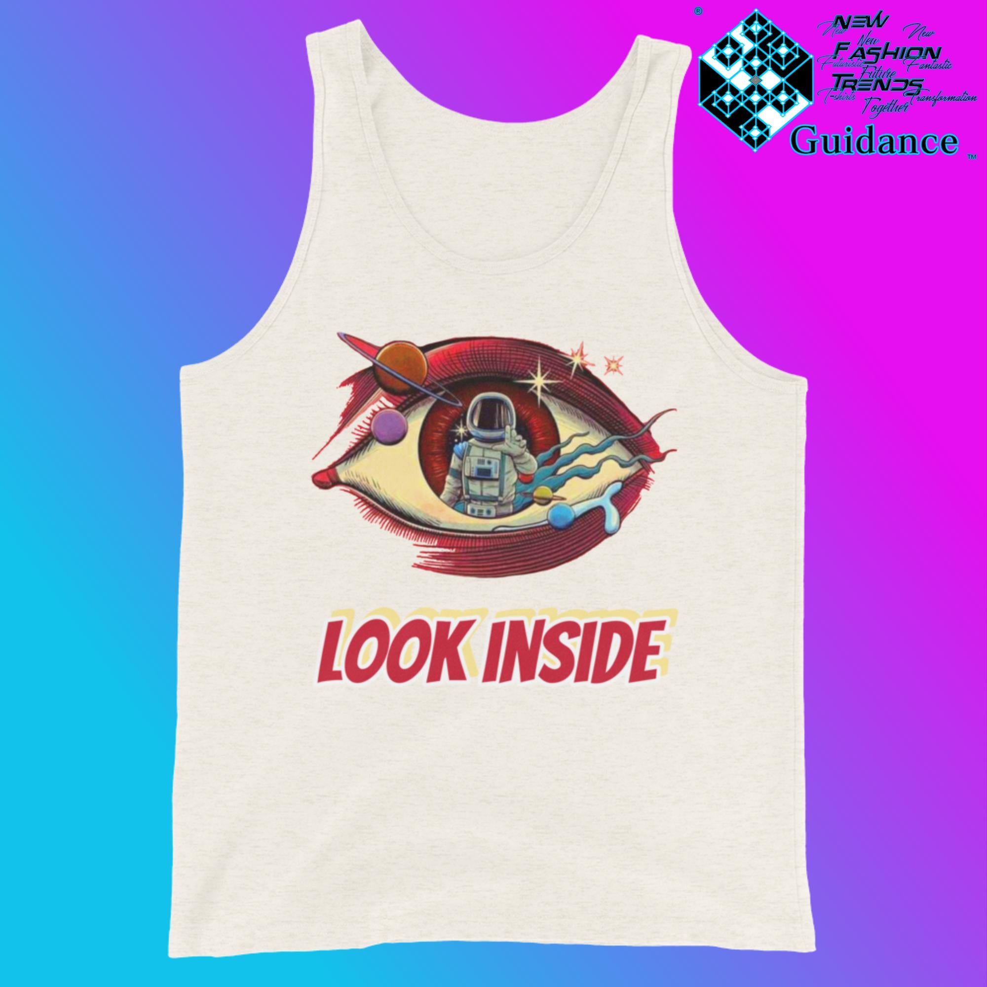 Look Inside - Tank Tops Tank Tops by XGuidance Oatmeal Triblend 7