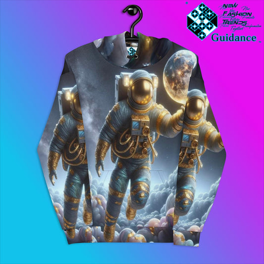 Lunar Explorer Hoodie with Astronaut Space Vibes by XGuidance 2XS 1