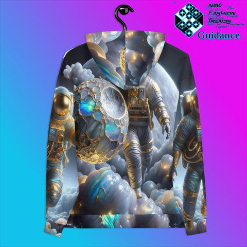 Lunar Explorer Hoodie with Astronaut Space Vibes by XGuidance 2XS 2