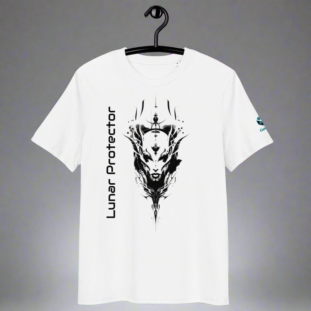 Lunar Protector T-Shirt – Wolf Spirit & Celestial Power by XGuidance Red 1