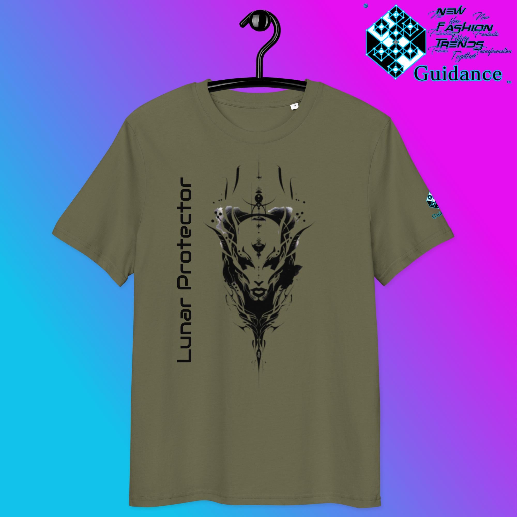Lunar Protector T-Shirt – Wolf Spirit & Celestial Power by XGuidance Red 13