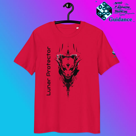 Lunar Protector T-Shirt – Wolf Spirit & Celestial Power by XGuidance Red 17