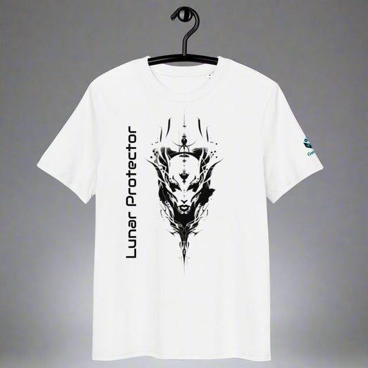 Lunar Protector T-Shirt – Wolf Spirit & Celestial Power by XGuidance Red 1