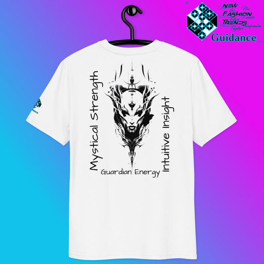 Lunar Protector T-Shirt – Wolf Spirit & Celestial Power by XGuidance Red 2