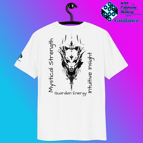 Lunar Protector T-Shirt – Wolf Spirit & Celestial Power by XGuidance Red 2