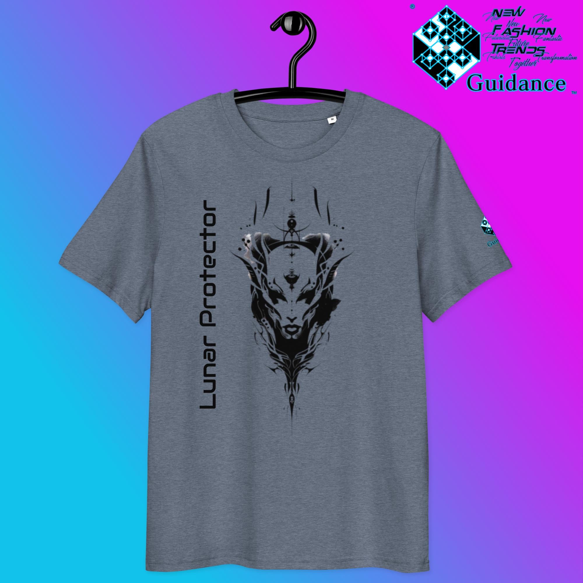 Lunar Protector T-Shirt – Wolf Spirit & Celestial Power by XGuidance Red 7