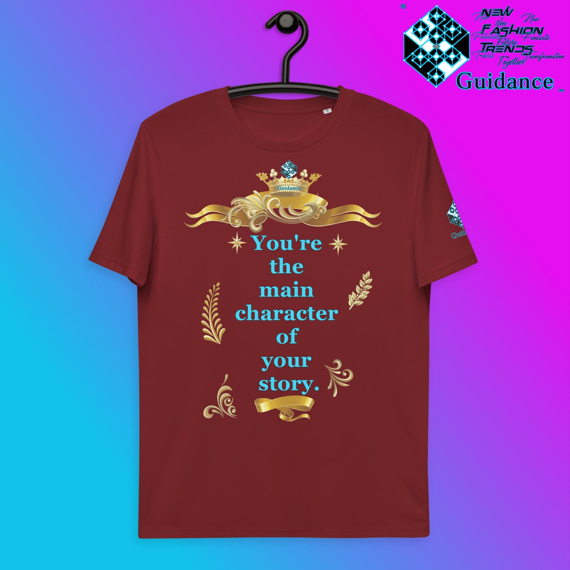 Main Character T-Shirt T-Shirts by XGuidance Burgundy 10