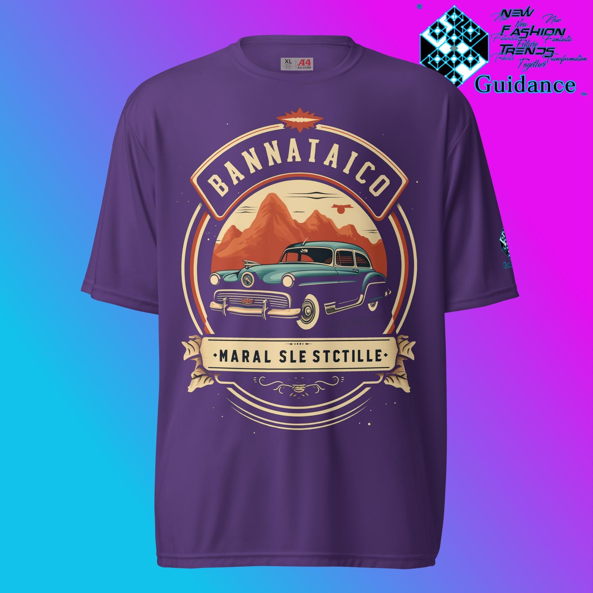 Maral Retro Vintage Car T Shirt by XGuidance Purple 5