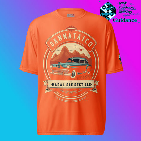 Maral Retro Vintage Car T Shirt by XGuidance Safety Orange 7